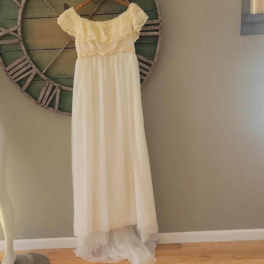 yellow skater dress Tiana Yellow Skater Dress L